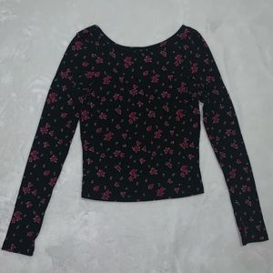 Forever 21 Floral Long Sleeve Top